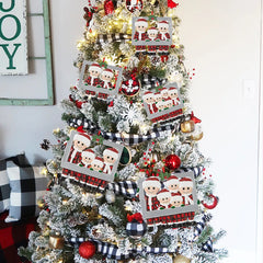 DIY Christmas Family Hanging Ornament Decorations - Christmas Decor - Ornament - Festive Fancies