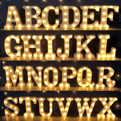 Alphabet Letter LED Lights - Buy 4 Get 25% Off!