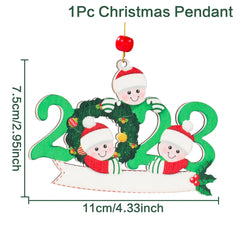 DIY Christmas Family Hanging Ornament Decorations - Christmas Decor - Ornament - Festive Fancies