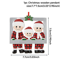 DIY Christmas Family Hanging Ornament Decorations - Christmas Decor - Ornament - Festive Fancies