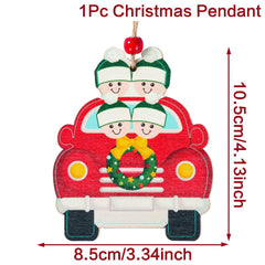 DIY Christmas Family Hanging Ornament Decorations - Christmas Decor - Ornament - Festive Fancies