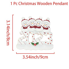DIY Christmas Family Hanging Ornament Decorations - Christmas Decor - Ornament - Festive Fancies