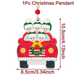 DIY Christmas Family Hanging Ornament Decorations - Christmas Decor - Ornament - Festive Fancies