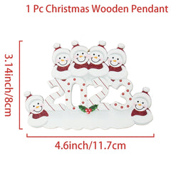 DIY Christmas Family Hanging Ornament Decorations - Christmas Decor - Ornament - Festive Fancies