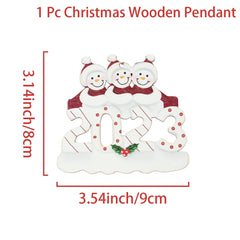 DIY Christmas Family Hanging Ornament Decorations - Christmas Decor - Ornament - Festive Fancies