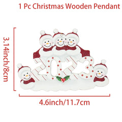 DIY Christmas Family Hanging Ornament Decorations - Christmas Decor - Ornament - Festive Fancies