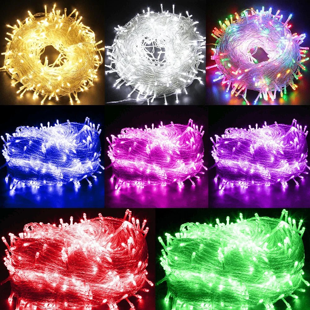 10-100M LED String Fairy Lights Indoor Outdoor Wedding Garland Light Waterproof Christmas Party Decoration EU/UK/US/AU Plug - Festive Fancies