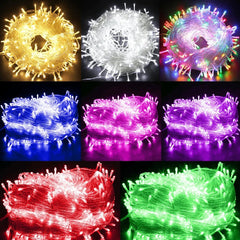 10-100M LED String Fairy Lights Indoor Outdoor Wedding Garland Light Waterproof Christmas Party Decoration EU/UK/US/AU Plug - Festive Fancies