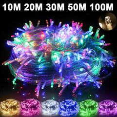 10-100M LED String Fairy Lights Indoor Outdoor Wedding Garland Light Waterproof Christmas Party Decoration EU/UK/US/AU Plug - Festive Fancies