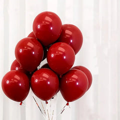12-inch Heart-Shaped Metallic Latex Balloons - Festive Fancies