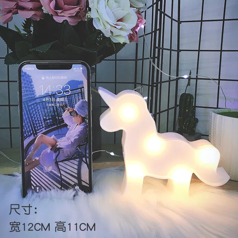 Mini LED Table Night Light Lamp 3D Shapes, Battery-Operated - Christmas Decor - Lights - Festive Fancies