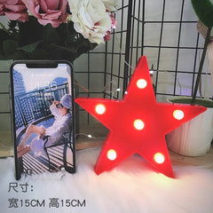 Mini LED Table Night Light Lamp 3D Shapes, Battery-Operated - Christmas Decor - Lights - Festive Fancies