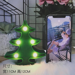 Mini LED Table Night Light Lamp 3D Shapes, Battery-Operated - Christmas Decor - Lights - Festive Fancies