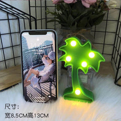 Mini LED Table Night Light Lamp 3D Shapes, Battery-Operated - Christmas Decor - Lights - Festive Fancies