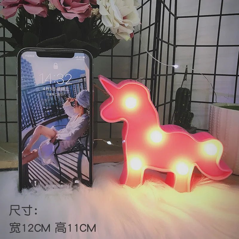 Mini LED Table Night Light Lamp 3D Shapes, Battery-Operated - Christmas Decor - Lights - Festive Fancies