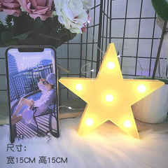 Mini LED Table Night Light Lamp 3D Shapes, Battery-Operated - Christmas Decor - Lights - Festive Fancies