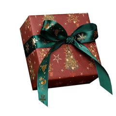 5yards 25mm Christmas Ribbon Printed Christmas Polyester Ribbon For Gift Packing - Festive Fancies