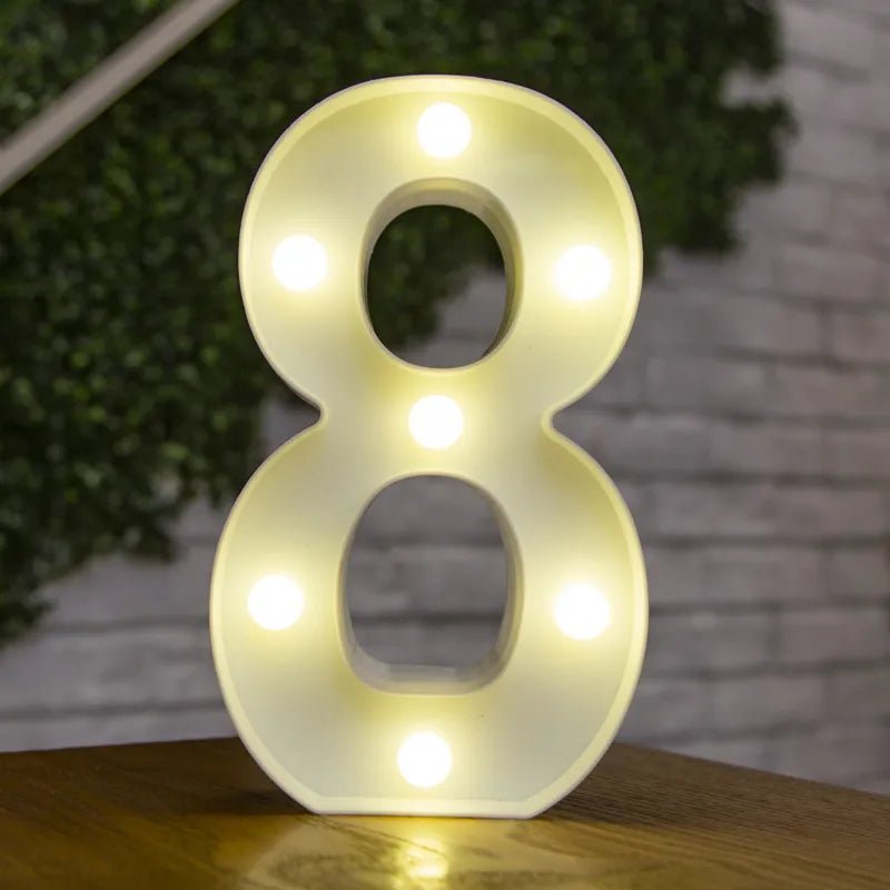 Alphabet Letter LED Lights - Festive Fancies