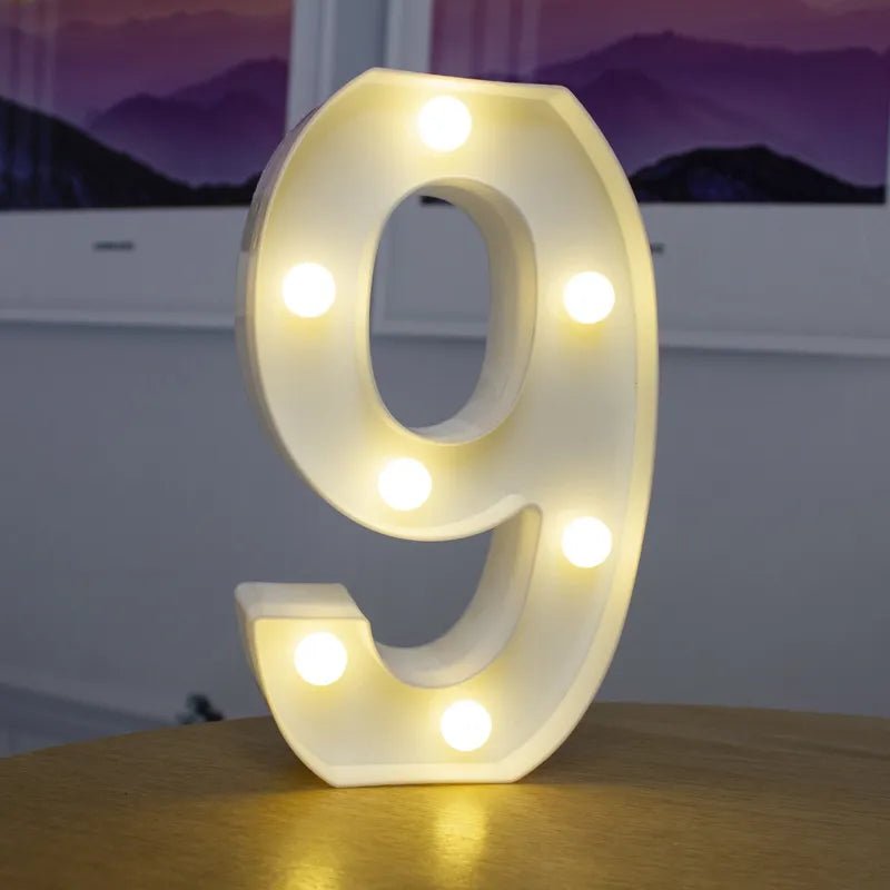 Alphabet Letter LED Lights - Festive Fancies