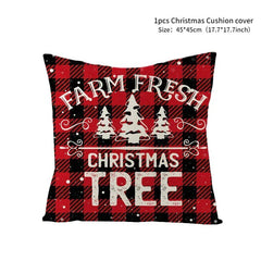 Christmas Cushion Throw Pillow Cover - Farm House - Festive Fancies