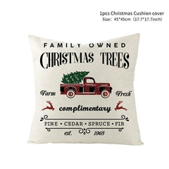 Christmas Cushion Throw Pillow Cover - Farm House - Festive Fancies