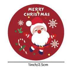 Christmas Stickers Seal Labels For Packages Envelopes Stationery 100-500pcs - Festive Fancies