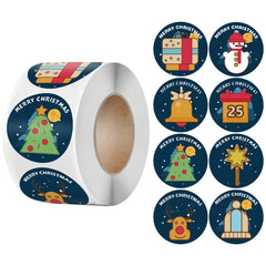 Christmas Stickers Seal Labels For Packages Envelopes Stationery 100-500pcs - Festive Fancies