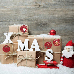 Christmas Stickers Seal Labels For Packages Envelopes Stationery 100-500pcs - Festive Fancies