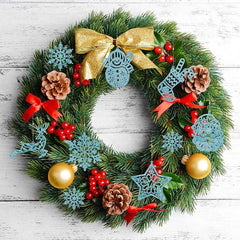 Christmas Tree Decoration Glitter Hanging Ornaments 20/42pcs - Festive Fancies