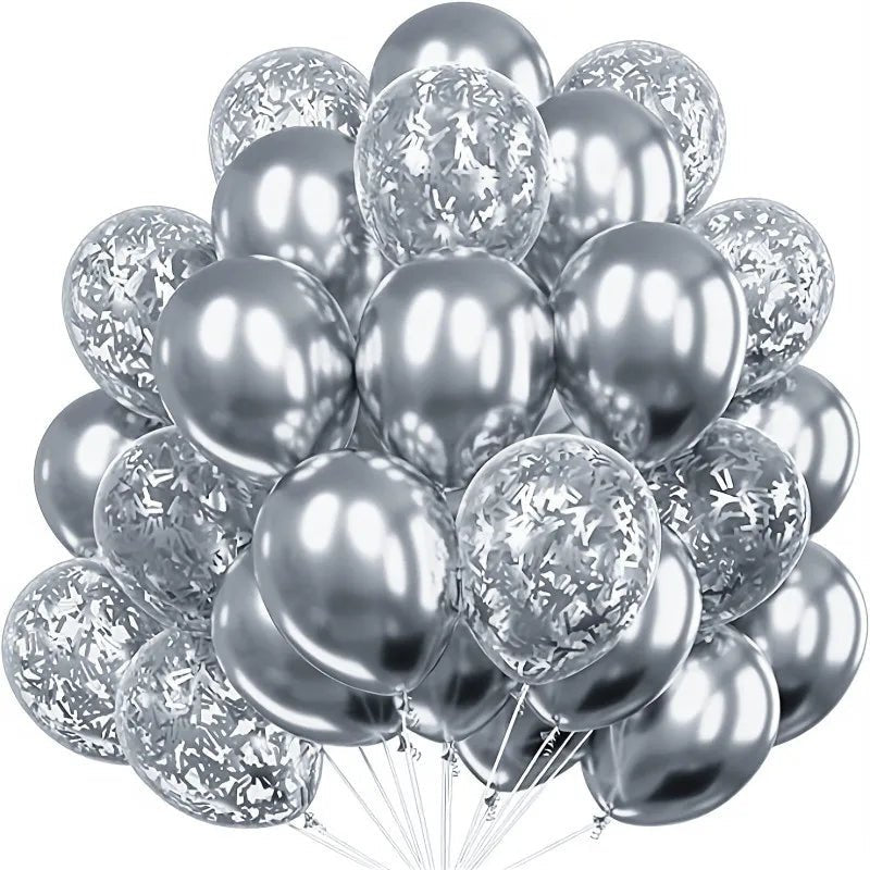 Confetti Latex Balloons For Party Decoration 30pcs - Festive Fancies