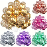 Confetti Latex Balloons For Party Decoration 30pcs - Festive Fancies