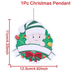DIY Christmas Family Hanging Ornament Decorations - Christmas Decor - Ornament - Festive Fancies