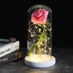 Galaxy Rose Artificial Flower (Beauty and the Beast Rose LED Light) - Festive Fancies