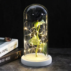 Galaxy Rose Artificial Flower (Beauty and the Beast Rose LED Light) - Festive Fancies