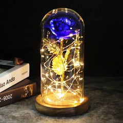 Galaxy Rose Artificial Flower (Beauty and the Beast Rose LED Light) - Festive Fancies