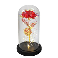 Galaxy Rose Artificial Flower (Beauty and the Beast Rose LED Light) - Festive Fancies