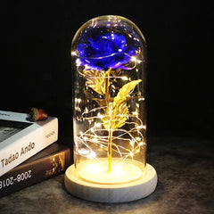 Galaxy Rose Artificial Flower (Beauty and the Beast Rose LED Light) - Festive Fancies
