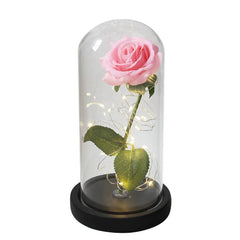 Galaxy Rose Artificial Flower (Beauty and the Beast Rose LED Light) - Festive Fancies