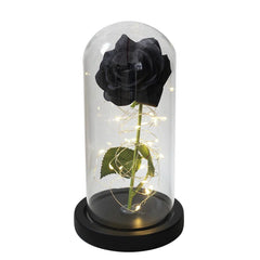 Galaxy Rose Artificial Flower (Beauty and the Beast Rose LED Light) - Festive Fancies