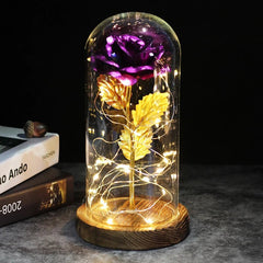 Galaxy Rose Artificial Flower (Beauty and the Beast Rose LED Light) - Festive Fancies