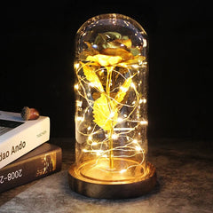 Galaxy Rose Artificial Flower (Beauty and the Beast Rose LED Light) - Festive Fancies