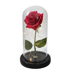 Galaxy Rose Artificial Flower (Beauty and the Beast Rose LED Light) - Festive Fancies