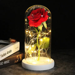 Galaxy Rose Artificial Flower (Beauty and the Beast Rose LED Light) - Festive Fancies