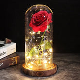 Galaxy Rose Artificial Flower (Beauty and the Beast Rose LED Light) - Festive Fancies