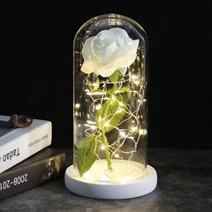 Galaxy Rose Artificial Flower (Beauty and the Beast Rose LED Light) - Festive Fancies