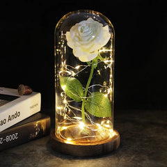 Galaxy Rose Artificial Flower (Beauty and the Beast Rose LED Light) - Festive Fancies