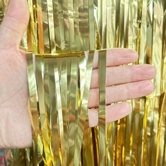 Glitter Tinsel Fringe Backdrop Curtain for Party Decorations - Festive Fancies