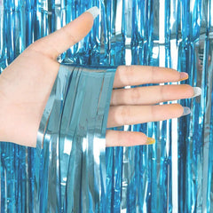 Glitter Tinsel Fringe Backdrop Curtain for Party Decorations - Festive Fancies