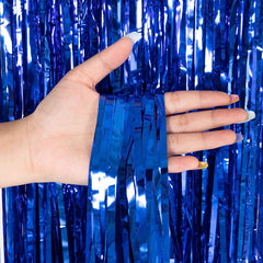 Glitter Tinsel Fringe Backdrop Curtain for Party Decorations - Festive Fancies