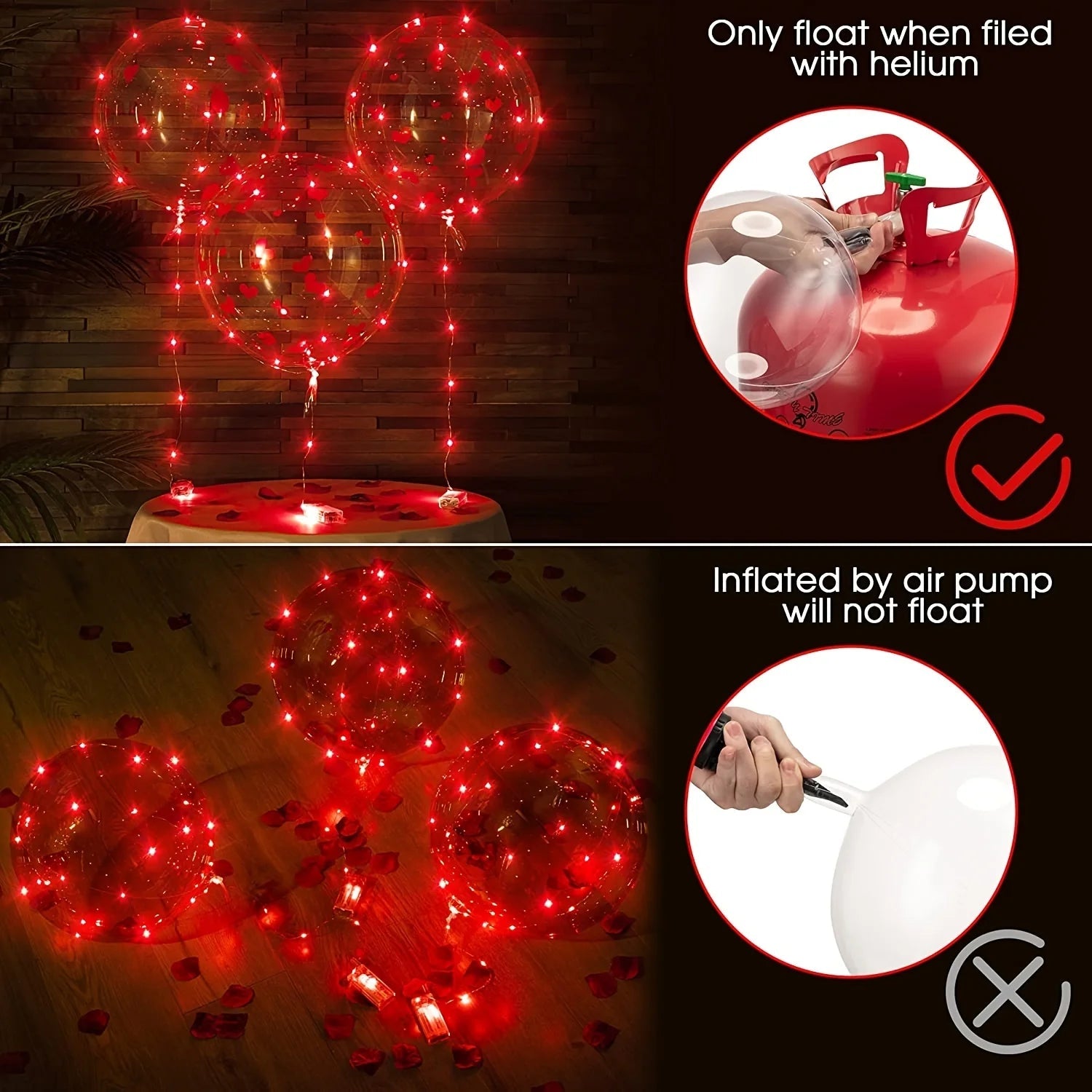 Glowing Transparent "I Love You" Balloon for Valentine's Day - Festive Fancies